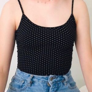 brandy melville polka dot bodysuit